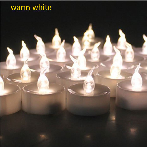 Velas led decorativas, 12 Uds., Ultra brillantes, pequeñas, para especial feliz cumpleaños, Mini luz LED con forma de vela pequeña parpadeantes: Warm White not flash