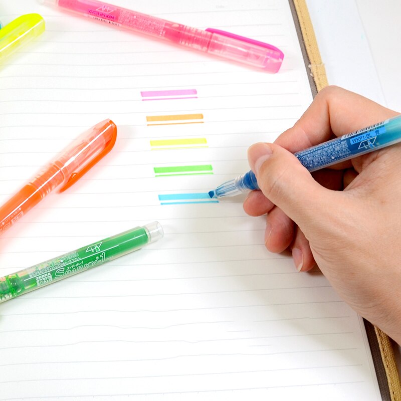 Surligneur zèbre japonais WKP1, stylo marqueur de couleur Transparent, papeterie pour étudiant 1 pièce