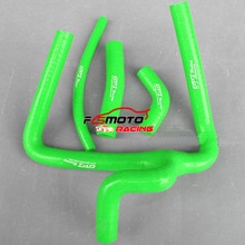 Grøn silikone radiator slange til honda  cr250 cr250r 2002 cr 250 r 250r 2003 2004 2005 2006 2007 kit