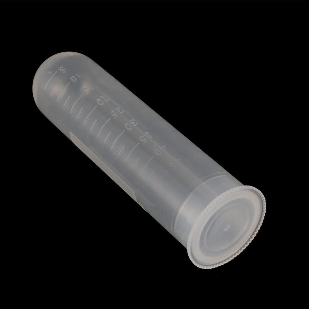 50ml Snap Cap Flat Bottom Centrifugal Tube with Scale Free-standing Centrifuge Tube Laboratory Analysis Supplies 2Pcs