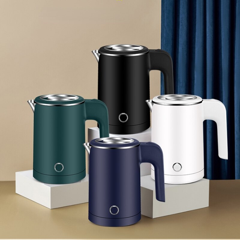 0,6 L 600W Mini wasserkocher 304 edelstahl automatische Energie aus kleine Schüler schlafsaal niedrigen Energie elektrische wasserkocher tragbare EU UNS
