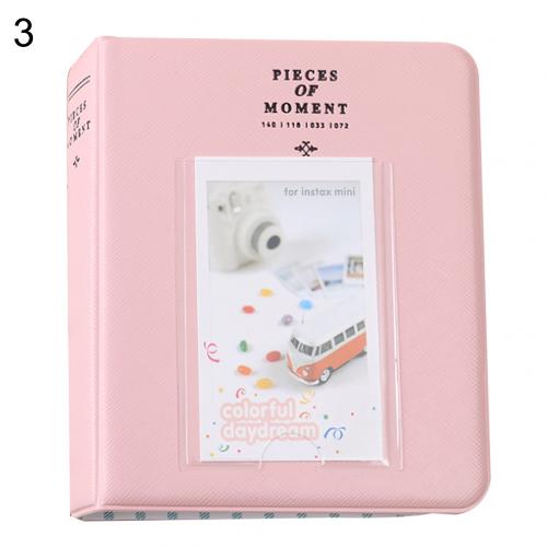 Cartoon 3 Inch 64 Zakken Fotoalbum Foto Opslag Houder Voor Fujifilm Instax Art Craft Home Decor Bruiloft Afstuderen Foto: Roze