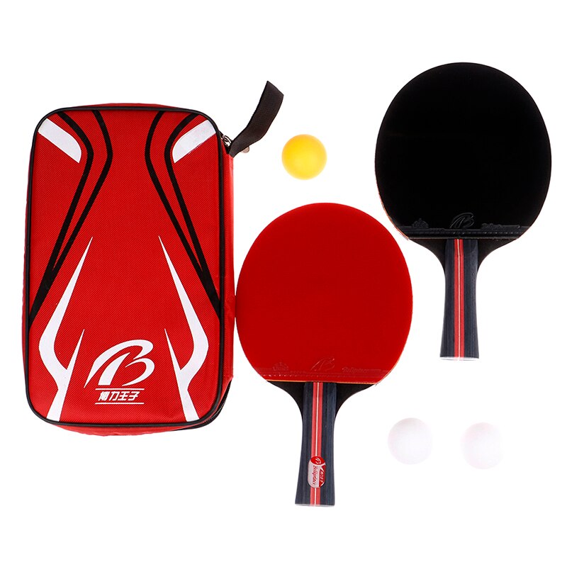 2 pz/lotto Racchetta Da ping Pong Racchetta Doppio Viso Brufoli Maniglia ping Pong pagaia
