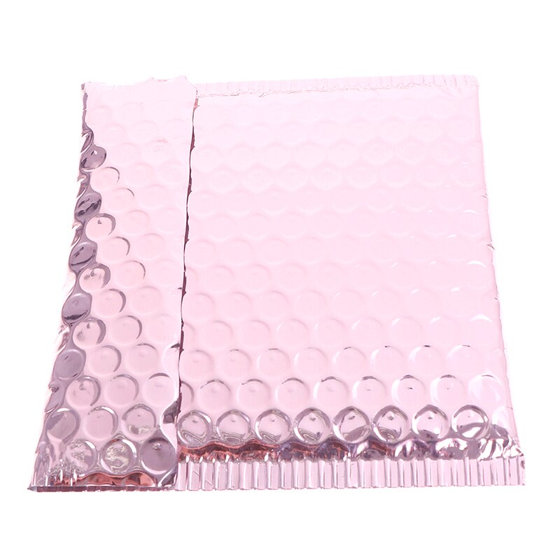 10pcs Rose Gold Bubble Envelop/Rose Gold Foil Bubble Mailer for Packaging & Wedding Favor Bag&Mailing Envelopes