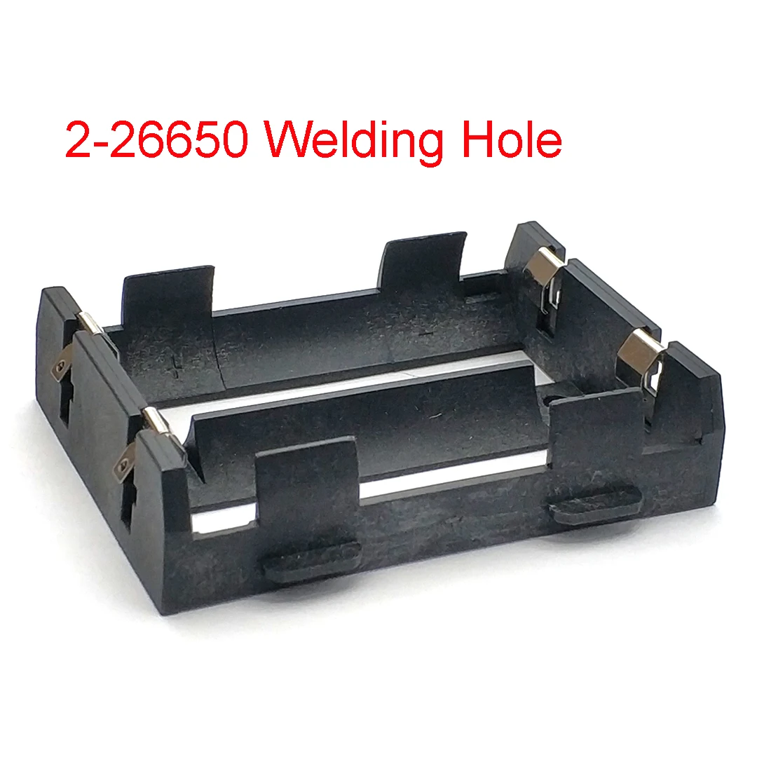 1S 2S 26650 Battery Holder SMD SMT THM Batteries Case Storage Box 1x 2x Slot 26650 DIY Rechargeable Battery Shell: Pink