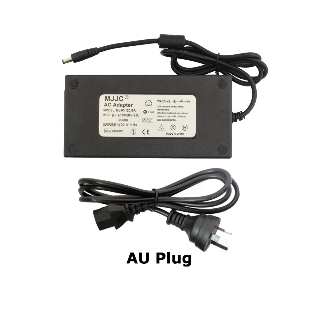 12 Volt Power Supply Unit 12V 15A Power Adapter 110V 220V to DC 12V LED Transformer 180W 12V LED Driver for LED Strip Light: 12V 15A with AU Plug