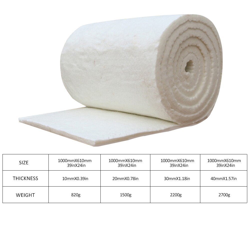 Cmx100cm Aluminium Silicaat Anti Refractory Fiber Ceramic Blanket Aluminum Silicate Needled Insulation Blanket Superior