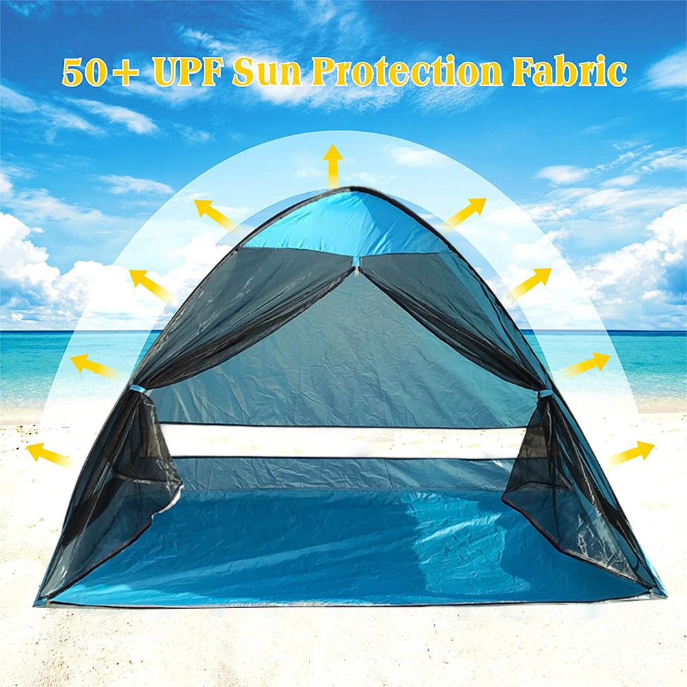 Strand Tent Volautomatische Opening Pop Up Draagbare Lichtgewicht Uv Bescherming Zon Onderdak Anti-Mosquito Tenten Voor Outdoor Camping