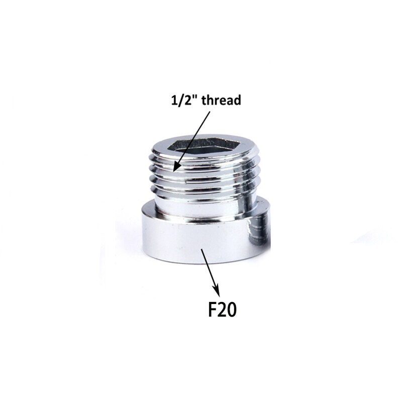 1/2 &quot; hann  m20-m24 hunn  f20 f22 tråds kopling til armaturer dusj vannkran adapter vannrenser tilbehør