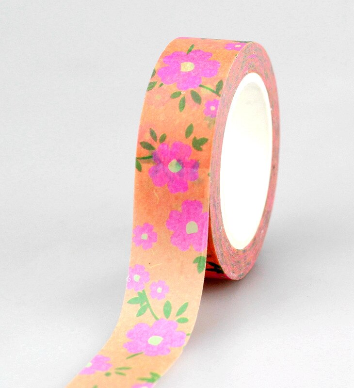 1Pc Flowers set 10m scrapbooking Japanese washi tape adhesive tape,Masking Tape decoration,DIY Sticky Paper Tape Photo Album