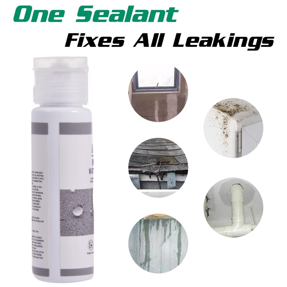 Sellador de reparación impermeable para techo, agente impermeable para reparación de pared Exterior, antifugas, Nano pegamento de pulverización, captura de fugas, 30ML