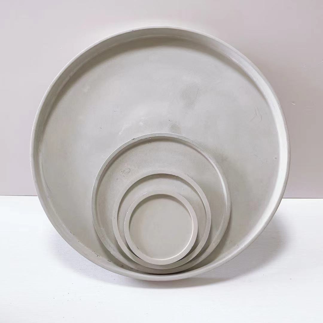 Silicone Kitchen tray Mold Rectangle Tray Mold Base Tray Silicone Mold Terrazzo Round Plate Concrete Epoxy Clay Plaster Mold