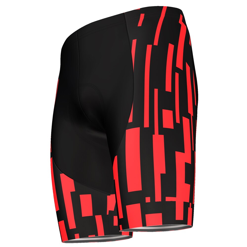 Hirbgod novo vermelho e preto pro ciclismo shorts men 3d anti deslizamento acolchoado gel ciclismo equipe mtb mountain bike calças curtas, TYZ084-06