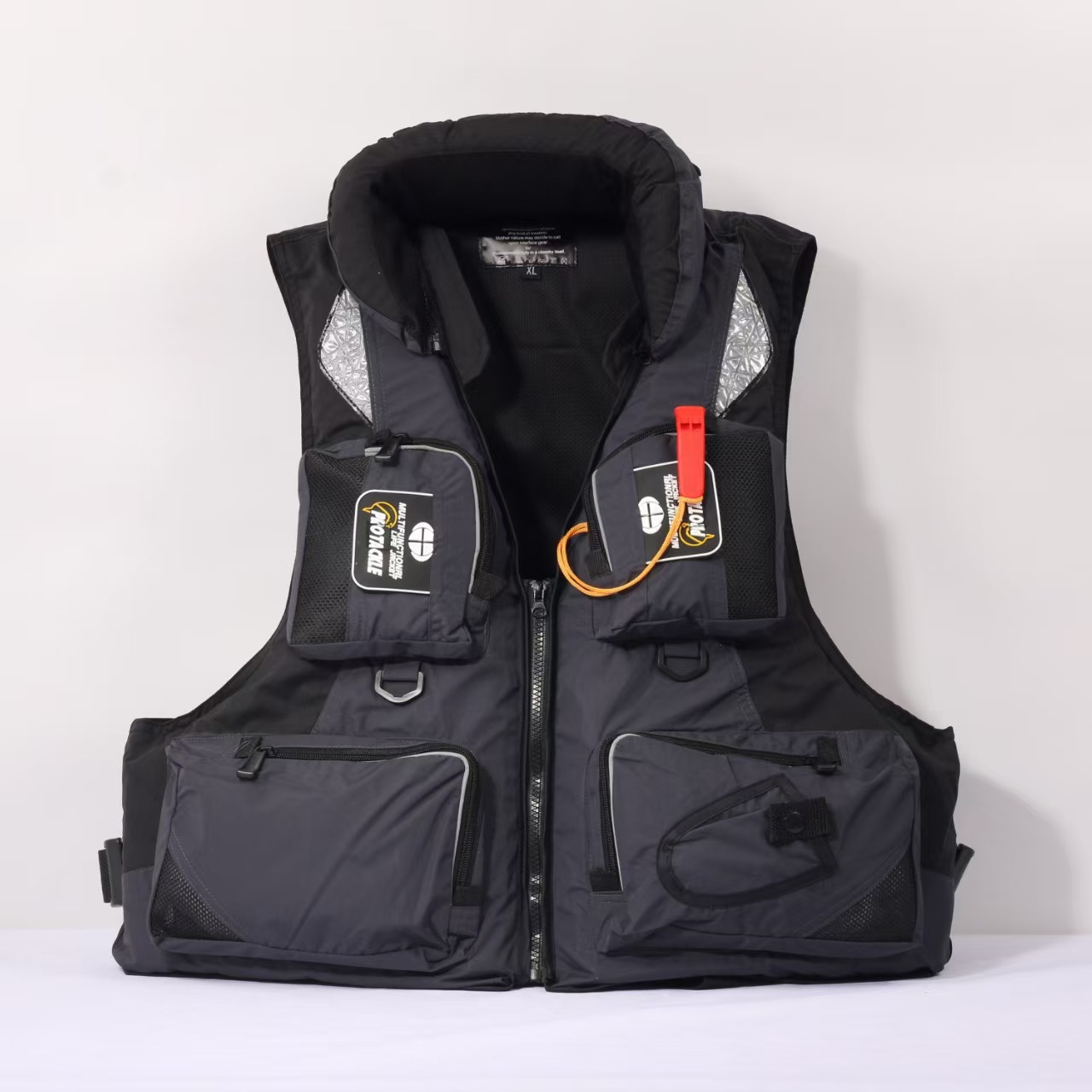 Swimming Vest Exquisite Waterproof Detachable for Water Surfing Life Vest Fishing Life Vestwith To Store Fishing Tackles: Red