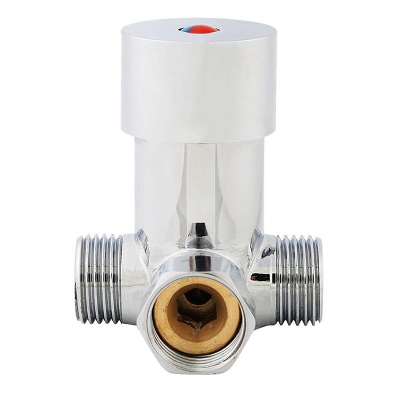 G1/2 Cold Water Mixing Valve Thermostatic Mixer Temperature Control for Automatic Faucet