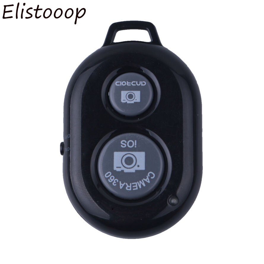 Elistooop Wireless Bluetooth Camera Remote Controller Self-Timer Camera Stick Shutter For iphone 6 6s 7 samsung s8: Black