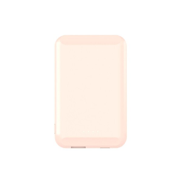 Caseier Magnetische Draadloze Oplader 5000Mah Mini Power Bank Voor Iphone 12 Pro Max Magnetische Externe Batterij Draagbare Powerbank: Roze