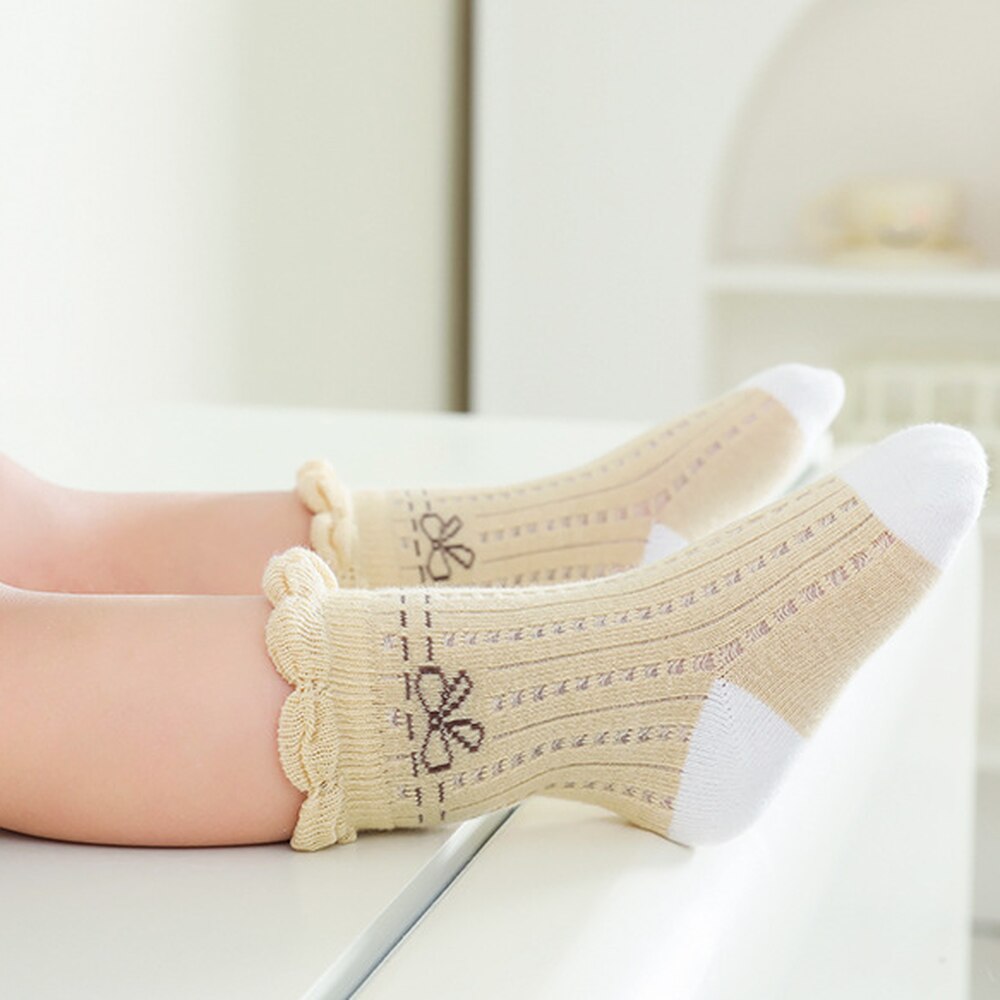 Babysocken, mädchensocken, atmungsaktive netzsocken, kindersocken für mädchen, baumwolle, niedliche neugeborenen- und kleinkindsocken, babykleidungsaccessoires 0-3y