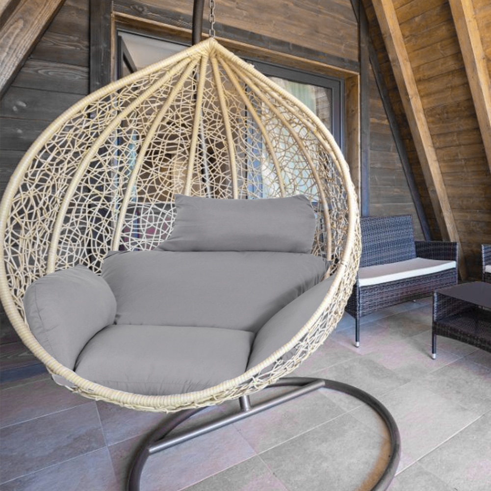 Suspendu oeuf chaise coussin balançoire chaise siège épais rembourré suspendu hamac chaise coussin extérieur berceau chaise coussin pas de hamac