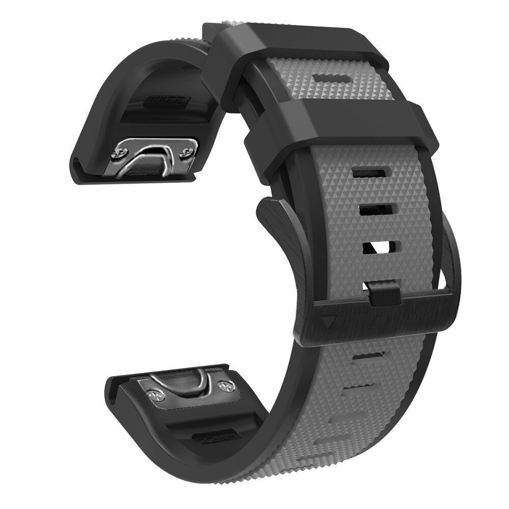 26mm Sport Silicone Watchband Wriststraps for Garmin Fenix 6X Pro 5X Plus 3 3HR Easy Fit Quick Release wirstbands Correa: K