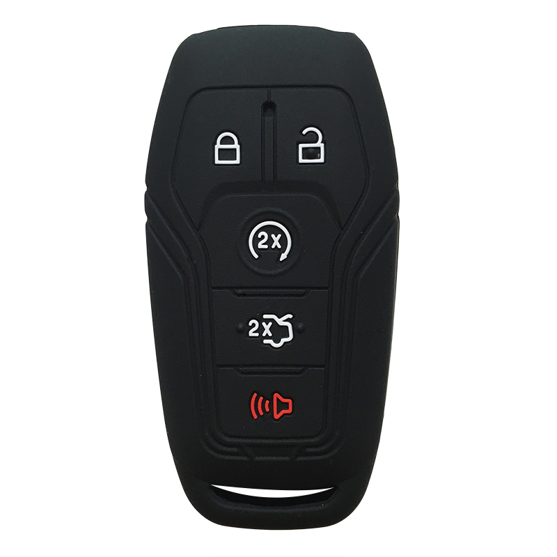 Silica Gel Flip Key Cover Cap for FORD EDGE EXPLORER Fusion Mustang F150 for Lincoln MKZ MKC Keys Case for Keychain Alarm
