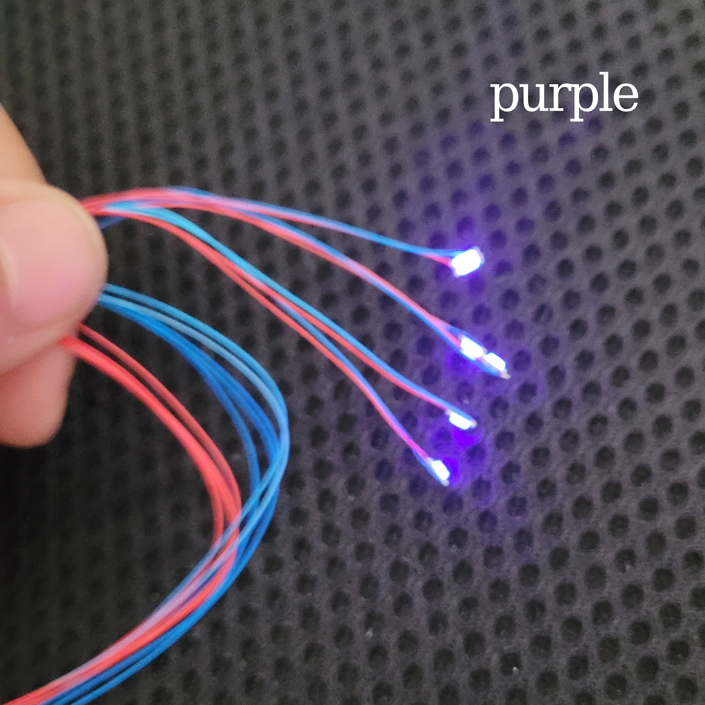 verdrahtet LED Smd 1206 3v LED Lampe Modelle Zug Vor-gelötet Mikro Litz für Zug Eisenbahn Landscapehobby Modell Bausatz Eisenbahn Beleuchtung: 1206Violett