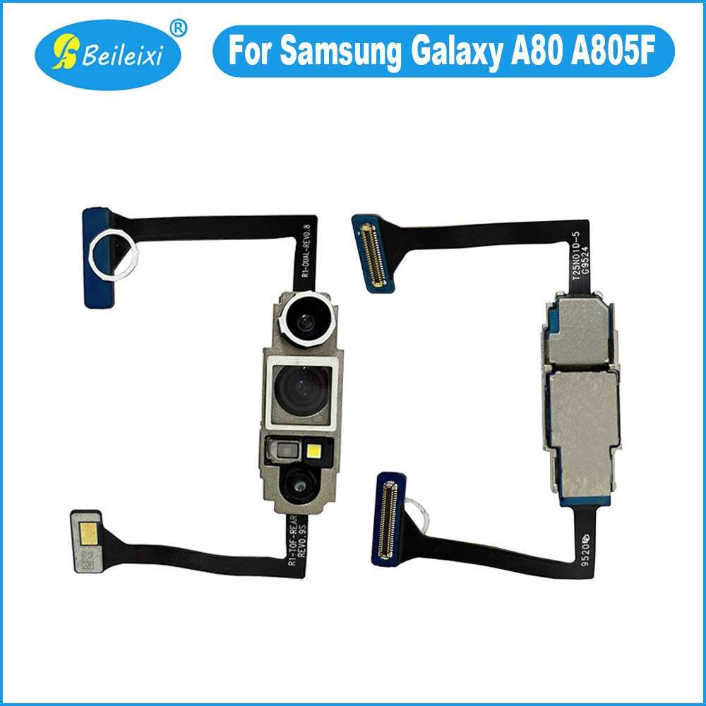 Para samsung galaxy a80 a805f a805fd a8050 voltar módulo de câmera traseira principal cabo flexível substituições câmera traseira