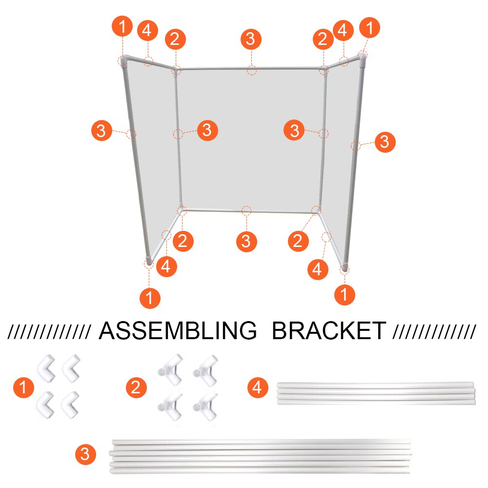 Transparent Plastic Shield Protector Table Desk For One or Two Person for School, Classroom, Counter, Office Anti-Spray Shield