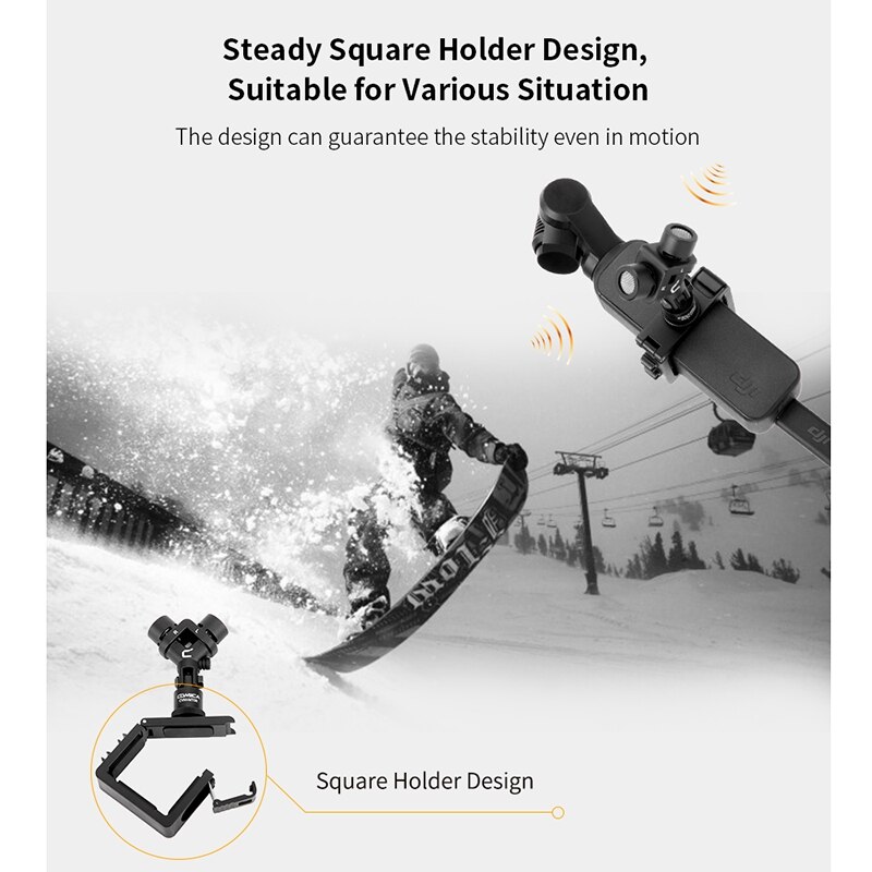 Comica CVM-MT06 Motion Microfoon Xy Stereo Dual-Microfoon Cardioid Condensator Actie Camera Video Mic Voor Dji Osmo Pocket (3.5 Mm Trs)