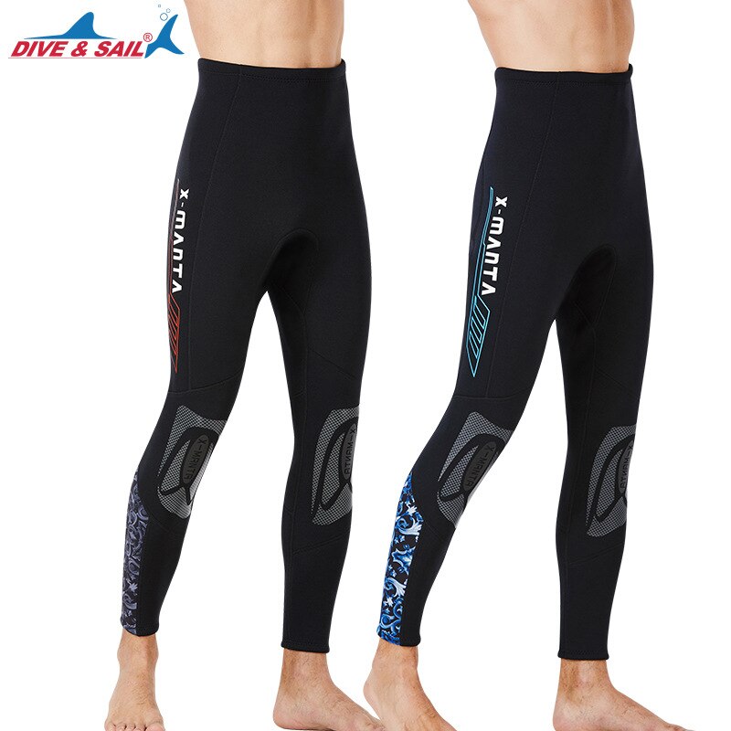 dive&amp;sail 1.5mm Neoprene wetsuit pants trunk long pant Thermo Leggings Diving Pant for keep warm