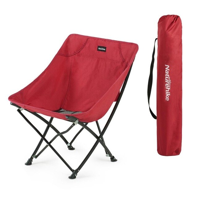 Naturehike Draagbare Camping Vissen Klapstoel Voor Picknick Party Wandelen Tuinieren Barbecue Kruk: Red