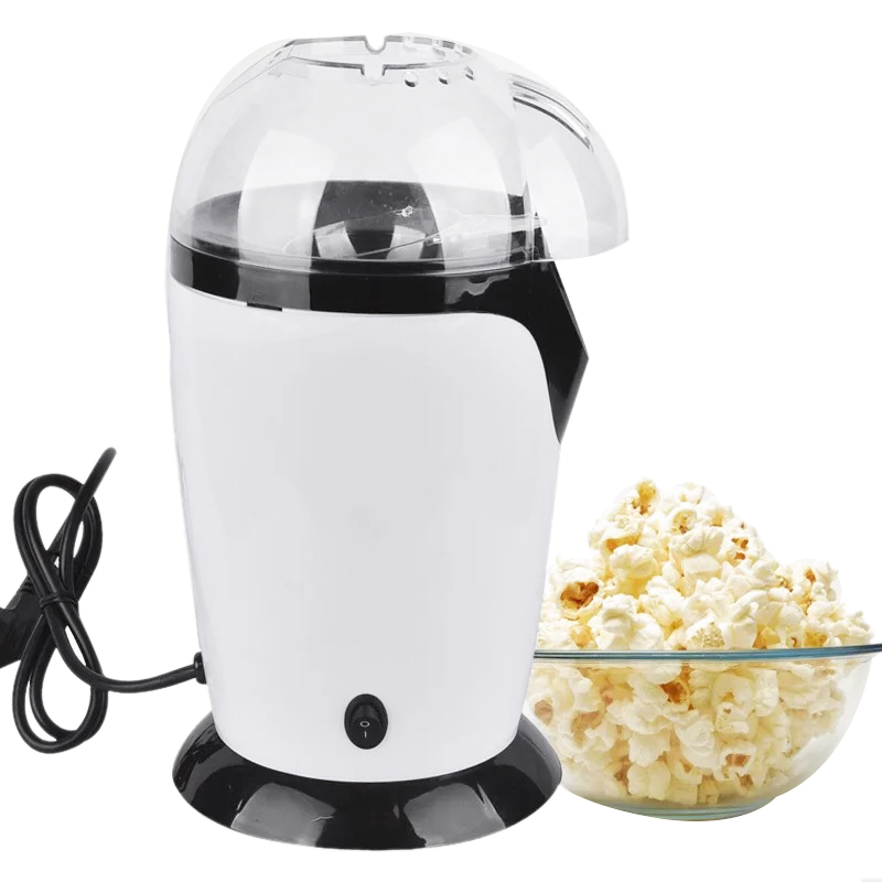 1200w mini luft popcorn maker husholdning elektrisk popper popper maskine (eu stik)