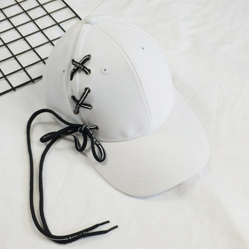 Gorra de béisbol con cordones de estilo hip hop para mujer, niña y hombre, de perfil bajo, negra, de ajuste flexible, clásica, deportiva y ajustable, lisa: B