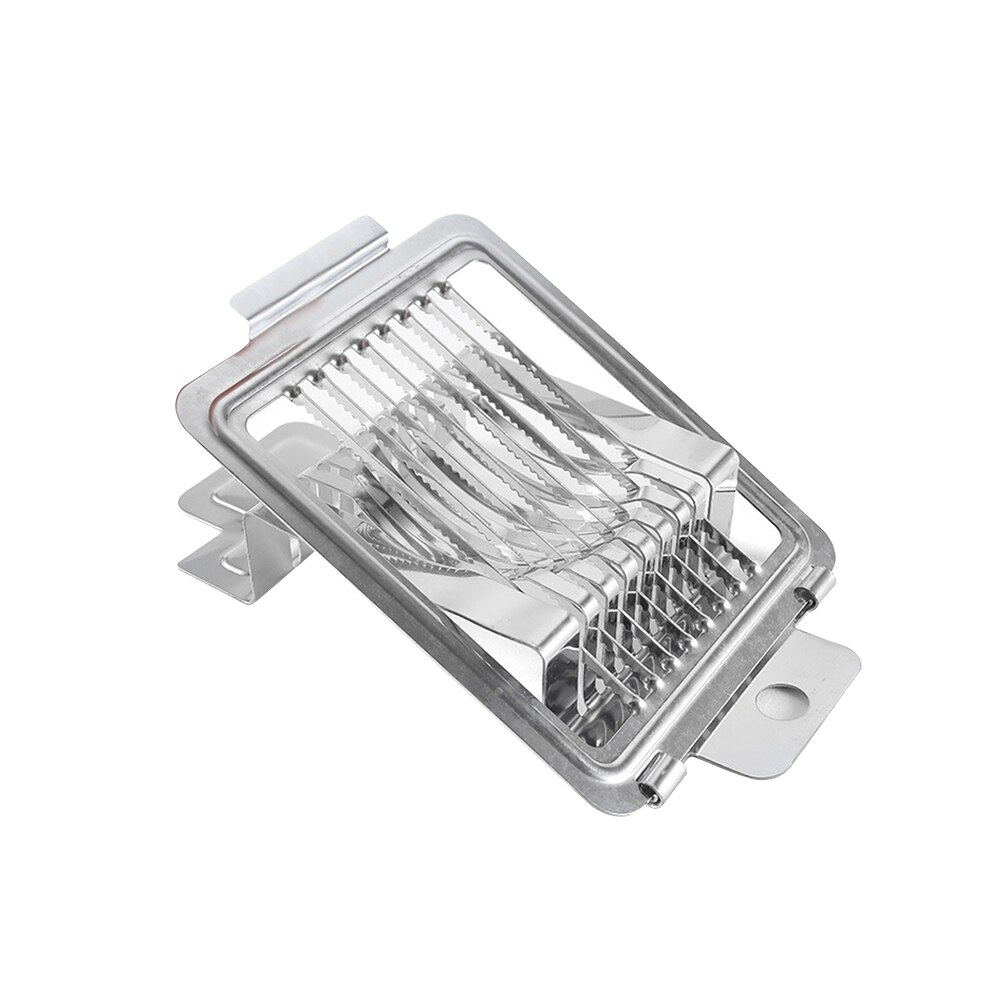 Cortador de huevos duros de acero inoxidable para el hogar, utensilios de cocina, accesorios: Plata
