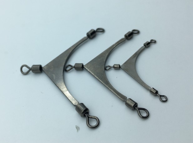 10 pcs American pole swivel connectors fork points line metal hook fishing fishing tackle fishing supplies accessories