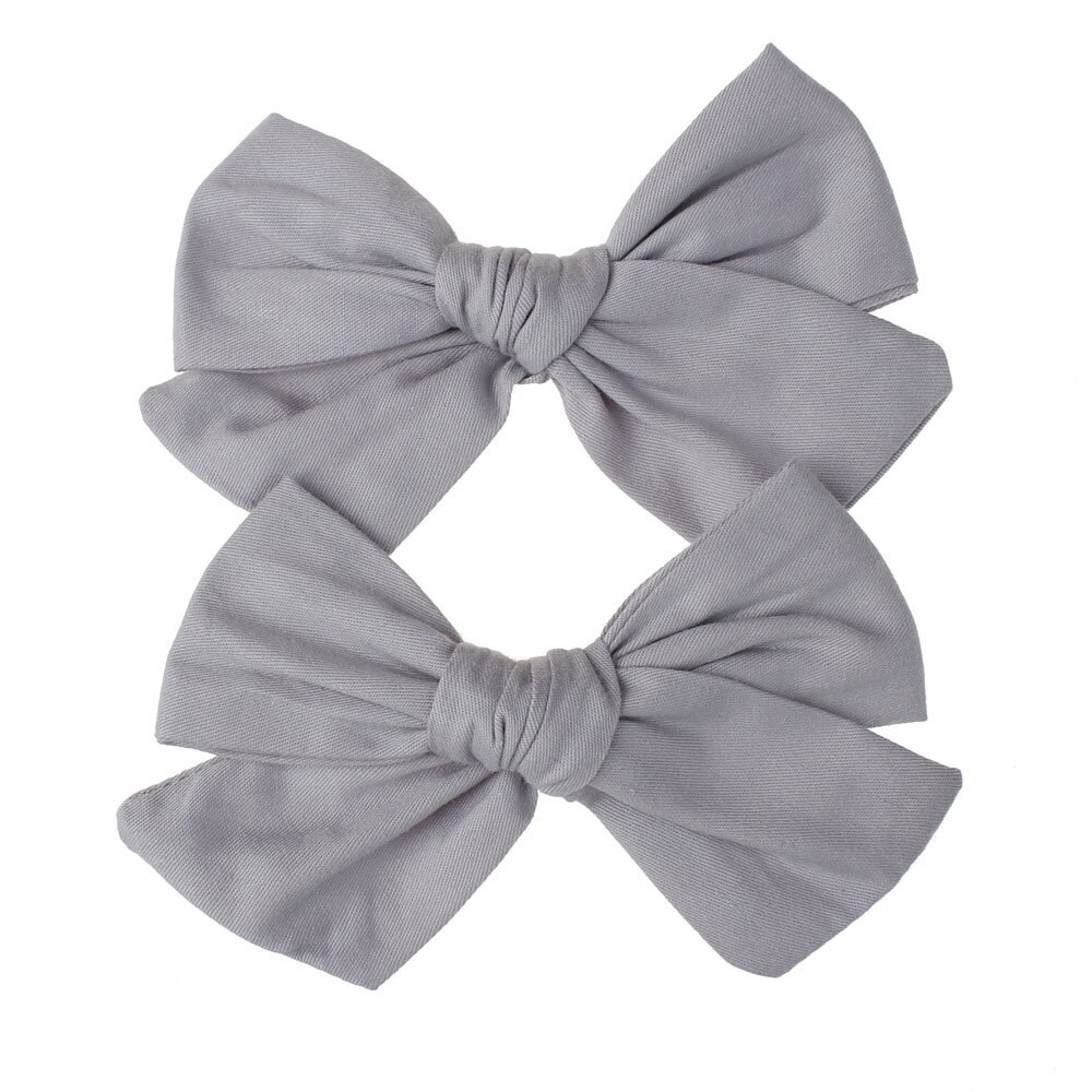 Baby Hair Clips For Girls Floral Hairgrips Bows Kids Hair Pins Lattice Barrettes Cotton infant Hairpin Handmade Accessories 2Pcs: 19