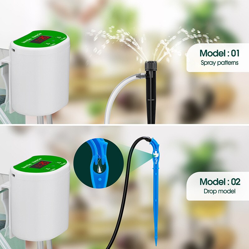 12/8/4/2 Head Pump Timer System Indoor Automatic Watering Pump Controller Flowers Plants Home Sprinkler Drip Irrigation Device