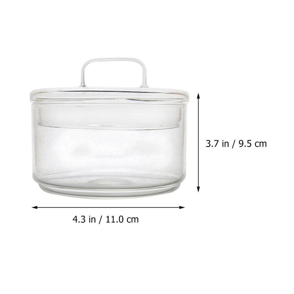 1 Set of Transparent Fruit Bowl Glass Salad Serving Bowl Transparent Bowl