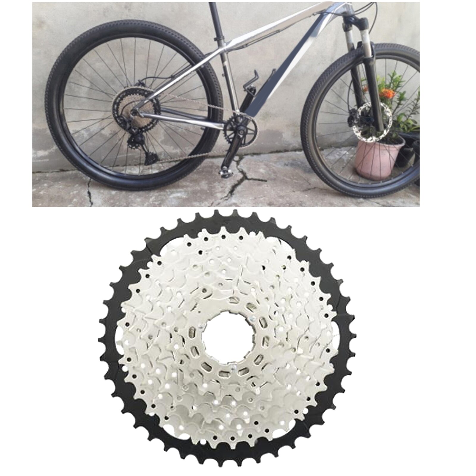 Bicycle Freewheel High-Tensile Steel Sprocket Bike Freewheel for Bicycle Maintenance Bicycle Flywheel Bike Modification: 9 speed 11-42T
