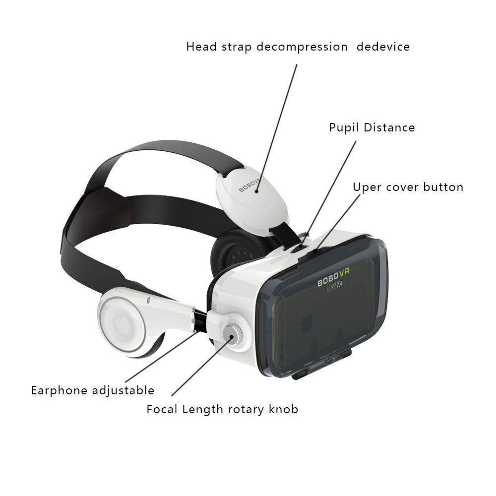 Bobovr z4 óculos de realidade virtual 3d, vr headset 3d óculos vr jogo vr4.0-6.0 polegadas para xiaomi iphone 8 11 max 5g