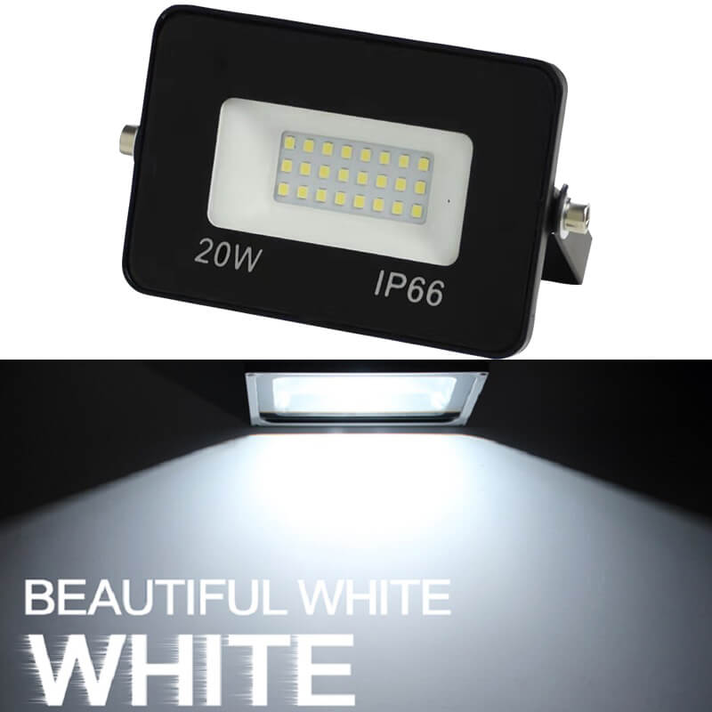 Led valonheitin 50w 30w 20w ultraohut led valonheitin kohdevalo ulkokäyttöön 220v ip65 smd 5730 ulkoportti kadun puutarha seinävalaisin: Kylmä valkoinen / 50w 220v