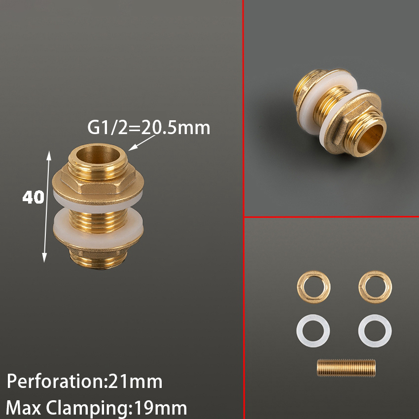 Conector de tanque de agua de latón de 1/2 "y 1/4", junta de silicona, tubo de cobre, junta de acoplamiento de tanque de peces, adaptador de manguera de tubo de riego de jardín: Morado