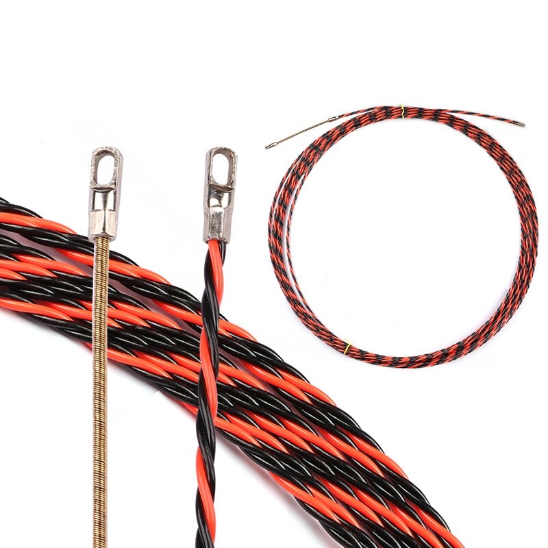 15M/49Ft 6Mm Cable Fish Tape Wire Network Wire Guider Cable Puller Electrician Threading Device Lead Device