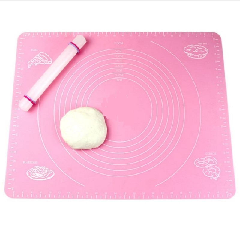 Cake Mat 1 pc Super Big 50*40cm Non-stick Knead Dough lace Rolling Silicone Baking Mat Cutting Fondant Pastry Sheet Pastry