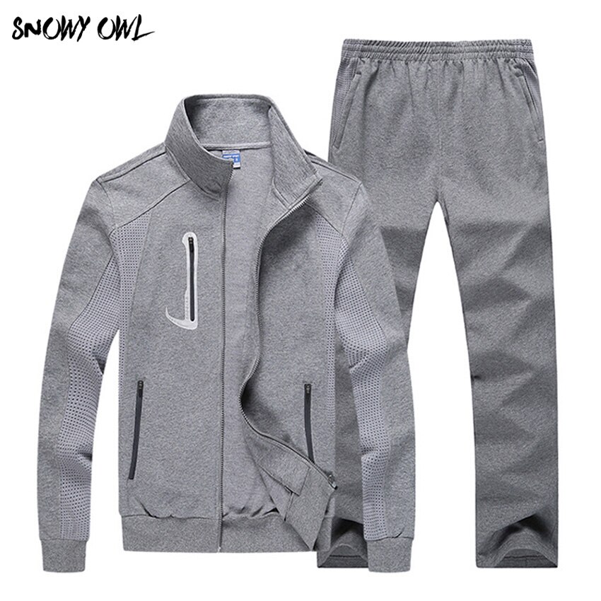 mannen sport Pak Lente En Herfst De Katoen Grote Maat Sport Set Run Fitness Mannen Jogging suits 145wy