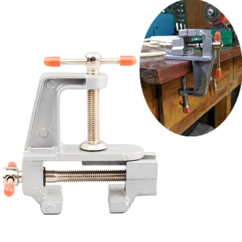 Pince Miniature en aluminium de 3.5 pouces pour petits bijoutiers, pince de bricolage sur étau de Table, Mini étau à outils