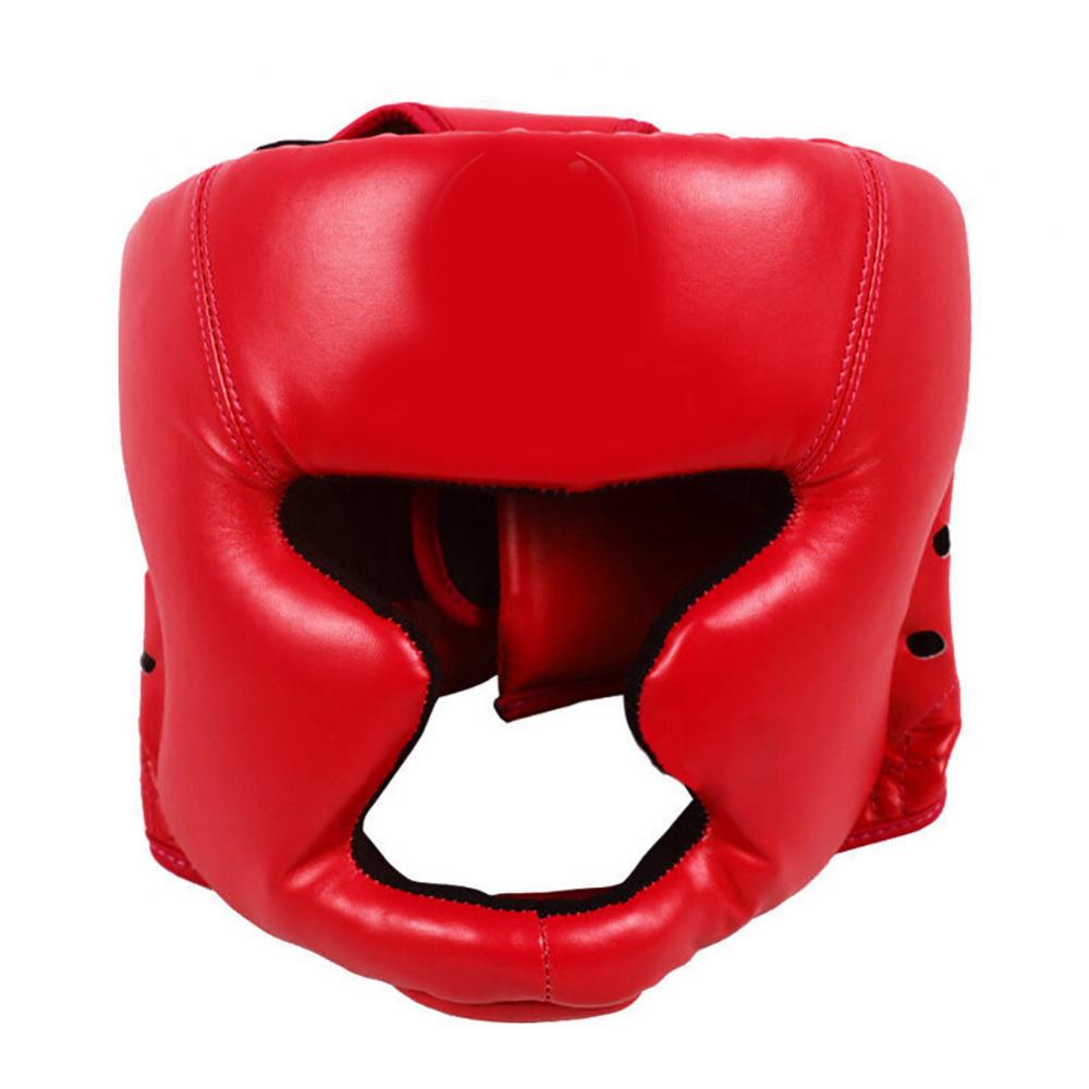 Protector de cabeza para entrenamiento de boxeo, protección facial, casco