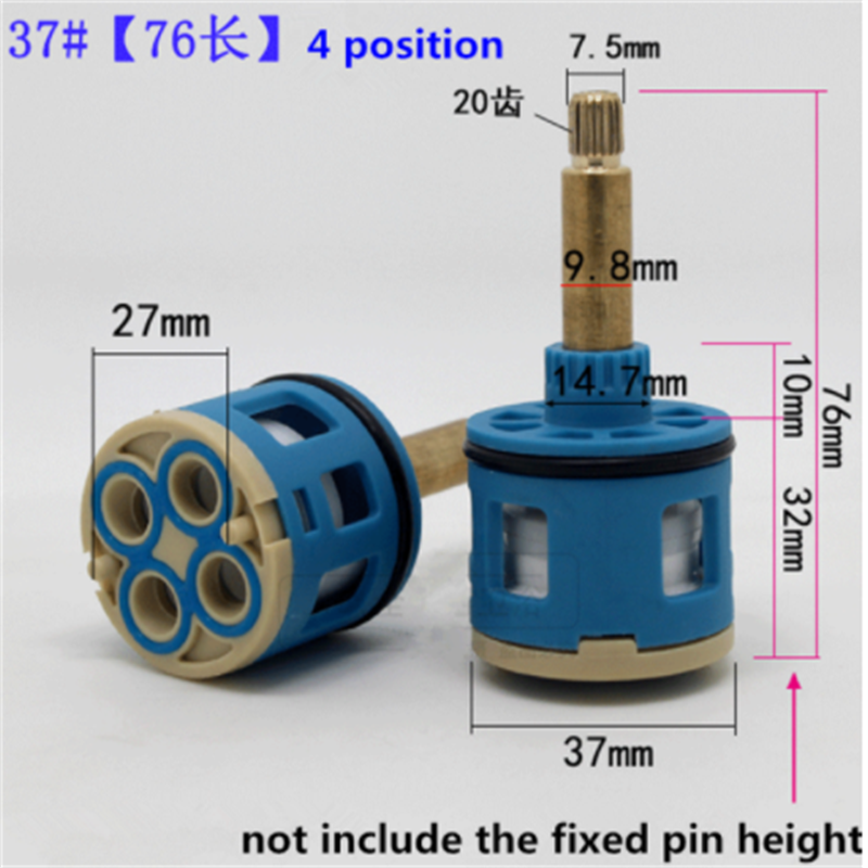 1PC Shower Room Faucet Cartridge Accessories Shower Head Bathtub Water Mixing Valve 3 Position 4 Position Concealed Installation: Orange