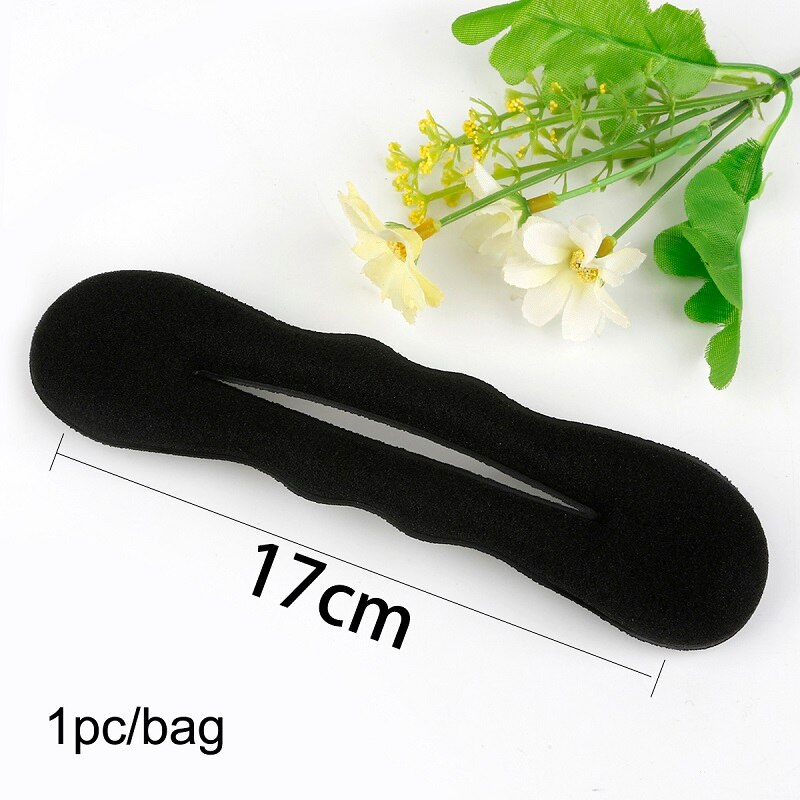 1Pc S L Szie Meisjes Vrouwen Haar Twister Styling Bun Maken Tool Voor Spons Roller Hairdisk Haar Clip: 17cm