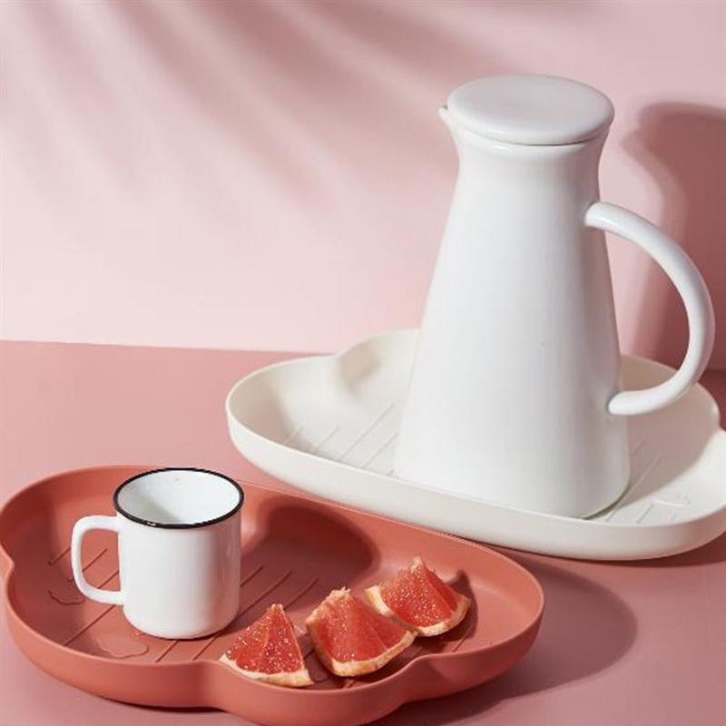 2PCS Cloud Shape Snack Dish Candy Fruit Plate Dry Food Plate Bowl Plastic Serving Plate for Home